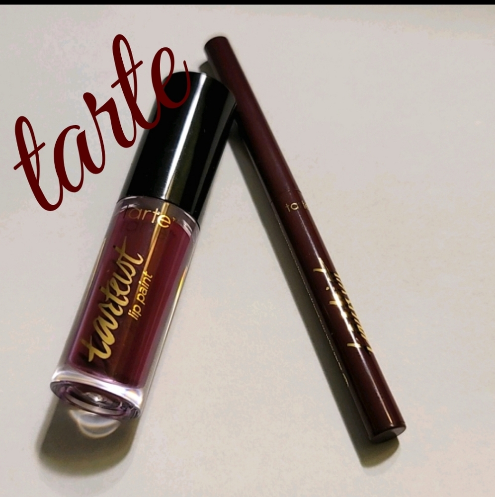 TARTE "CHILL" LIP PAINT & LINER THE TARTIEST MINI - Picture 1 of 2